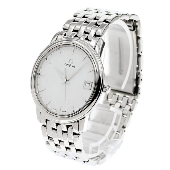 OMEGA De Ville Prestige 4510.21 Date white Dial Quartz Men's Watch - Picture 2 of 10